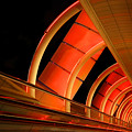 Moving Sidewalk Abstract Orange